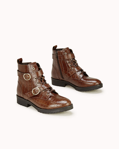 BOTTINE PLATE FLOCCI